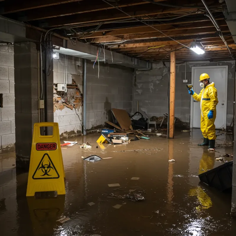 Flooded Basement Electrical Hazard in Esperance, WA Property